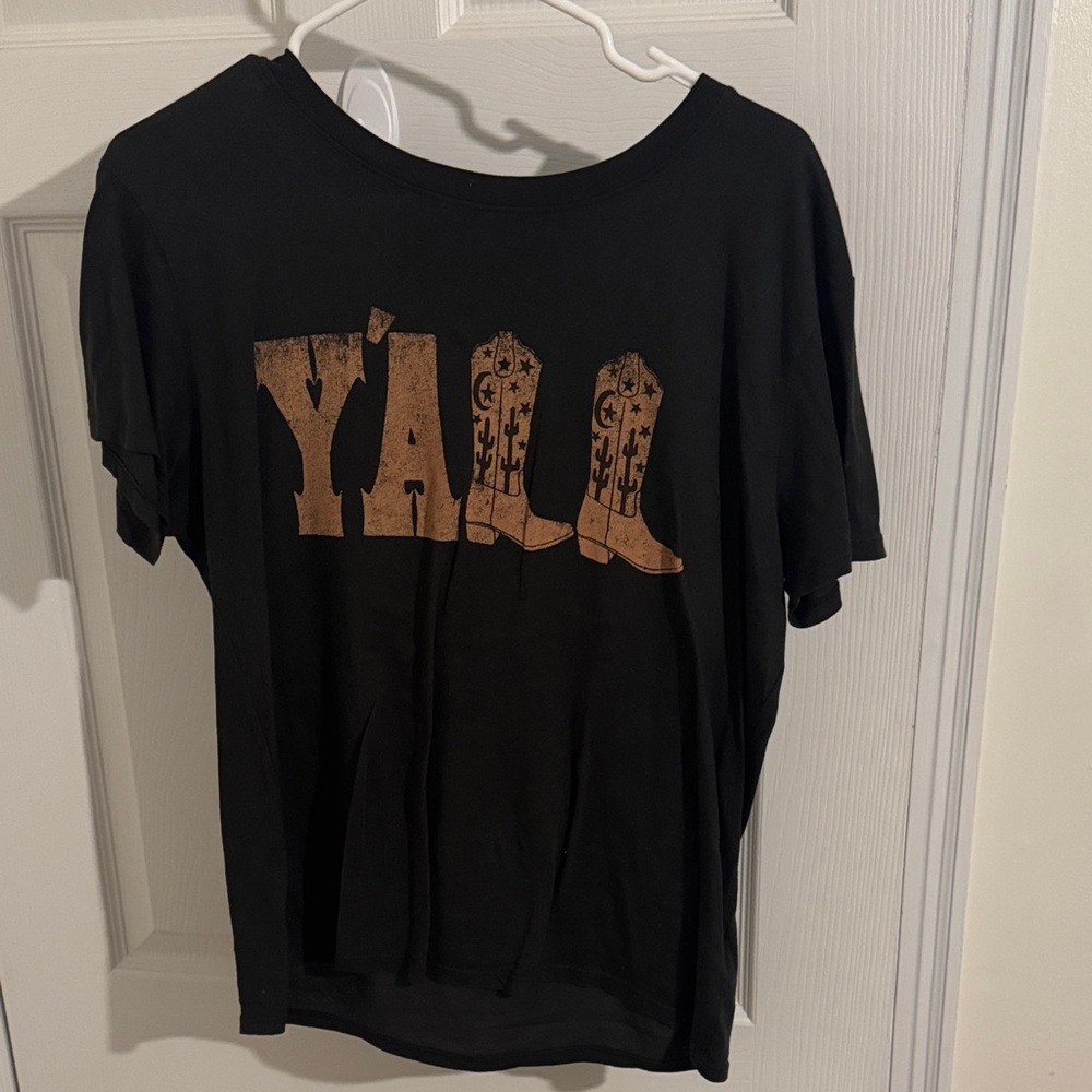 Project Social T Black Tee with Tan Graphic